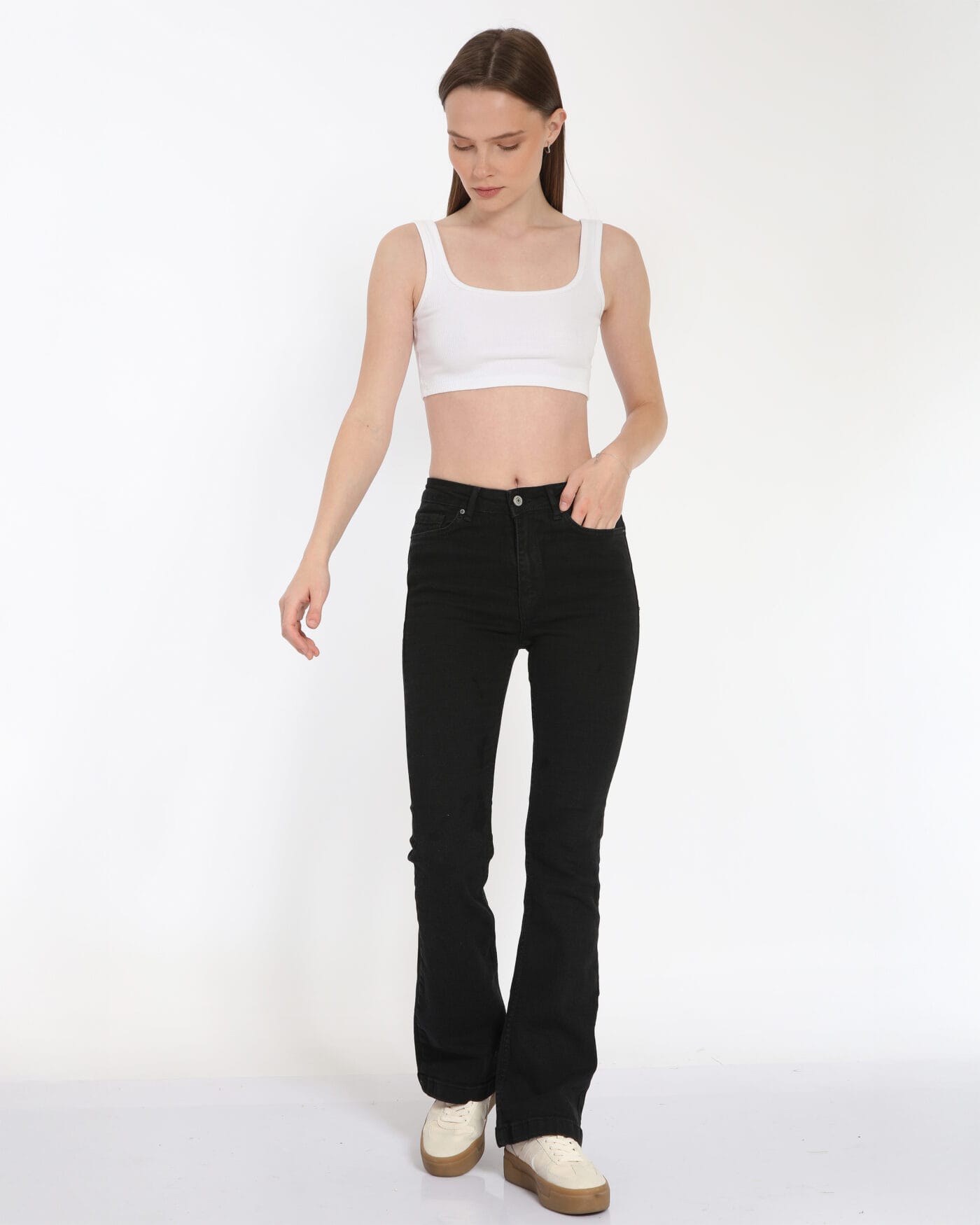 Full-Lycra-Genis-Paca-Jean-Pantolon-Kadin-Fume